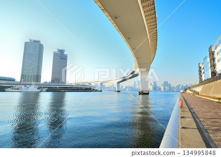 Tokyo Odaiba Shuto Expressway Bayshore Route Ariake Junction 134995848
