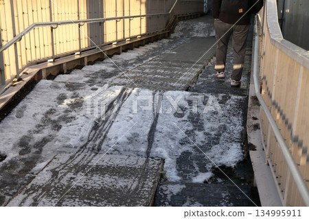 Frozen stairs 134995911