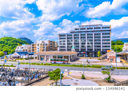 日本橫濱城市景觀 橫濱市營地鐵綠線北山田站、橫濱國際泳池等景觀 134996141