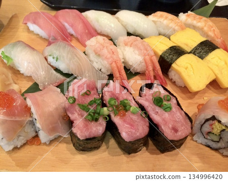 Assorted sushi Assorted sushi 134996420