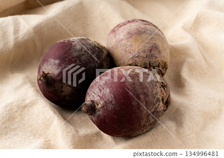 Beets on a cloth Beets on a cloth 134996481