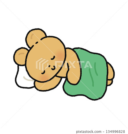 A napping bear 134996828