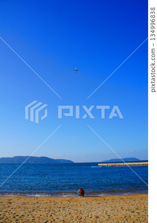 福岡縣佐原區「桃地海濱公園」的大海和沙灘_27 134996838