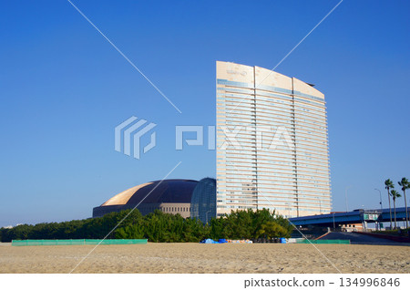 福岡縣佐原區「桃地海濱公園」的大海和沙灘_35 福岡縣佐原區「桃地海濱公園」的大海和沙灘_35 134996846