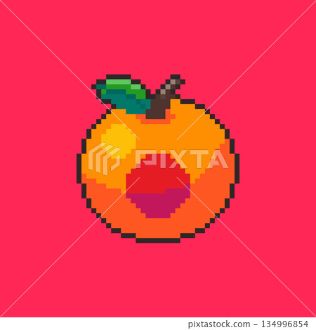 Pixel Art Chinese New Year Lucky Orange Game Asset 134996854