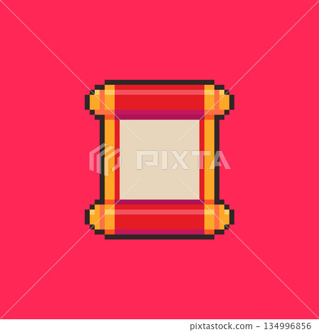 Pixel Art Chinese New Year Scroll Game Asset 134996856