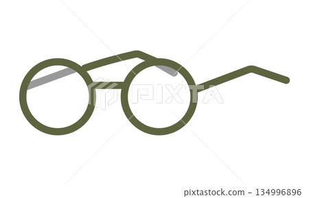 Illustration of simple glasses 134996896