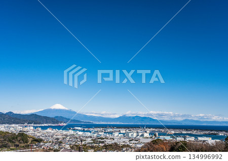 Mt. Fuji from Nihondaira, Shizuoka Prefecture 134996992