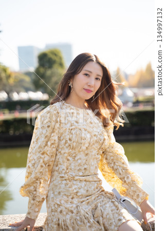 秋天的樹葉肖像 134997132