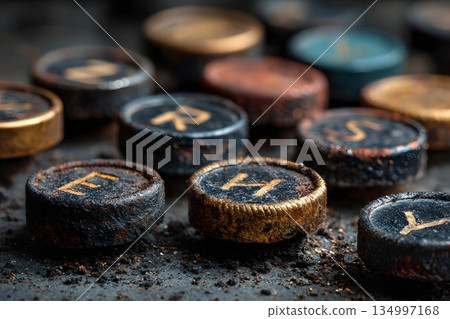 Vintage typewriter keys Vintage typewriter keys 134997168