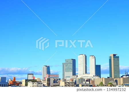 Scenery of skyscrapers in front of Nagoya Station, Nagoya City, Aichi Prefecture 134997232