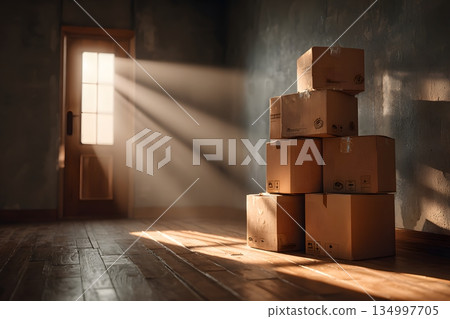 搬家並為新生活做準備 134997705