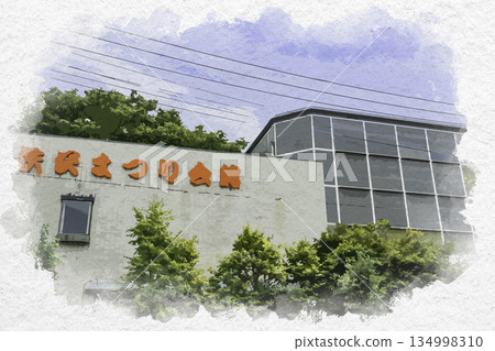 水彩風格，秩父祭會館，埼玉縣秩父市 134998310