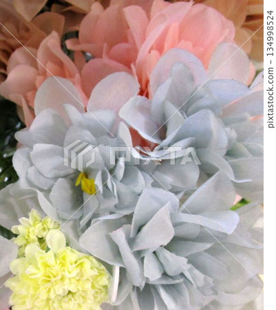 Colorful artificial flower bouquet 134998524