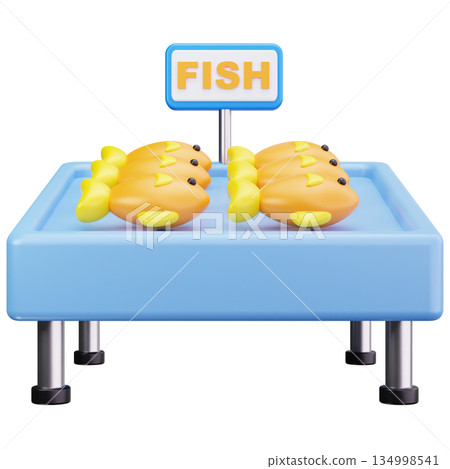 Fish Market Stand 134998541