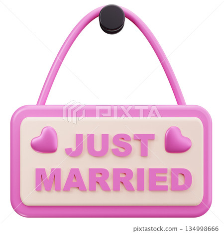 Just Married Sign 134998666