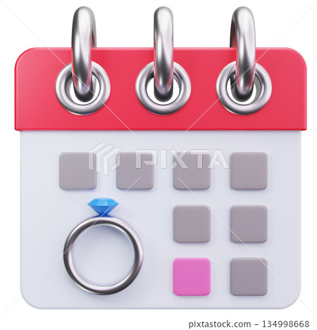 Wedding Calendar Date 134998668