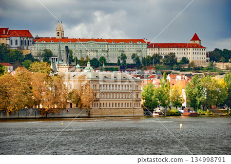 Czech Republic, Capital City, Prague, Vltava River, Prague Castle, Lobkowicz Palace Czech Republic, Capital City, Prague, Vltava River, Prague Castle, Lobkowicz Palace 134998791
