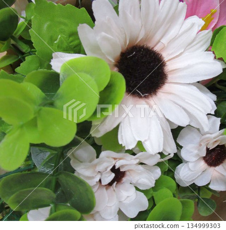 Colorful artificial flower bouquet Colorful artificial flower bouquet 134999303