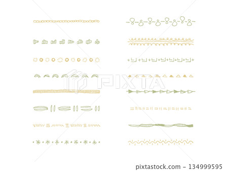 自然簡約的手繪線條套裝 11（彩色） 134999595