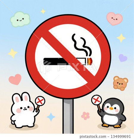 禁止吸菸標記 134999691