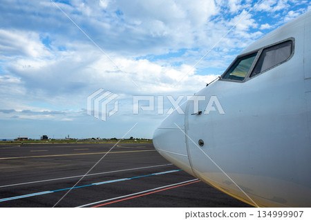 Aircraft and runways at Jeju Airport Aircraft and runways at Jeju Airport 134999907