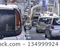 Morning traffic jam Route 423 Shin-Midosuji driving image 134999924