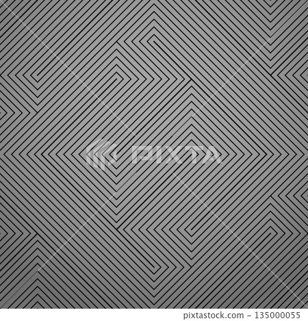 Abstract geometric pattern with stripes, lines. Seamless vector background. Gray and black ornament. Simple lattice graphic design 135000055