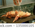 烤龍蝦正在烹調中，清酒 135000105