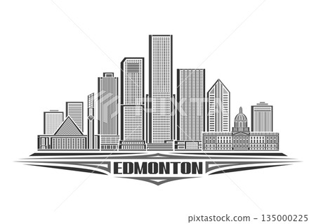 Vector illustration of Edmonton 135000225