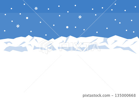雪山背景插畫_風景 135000668