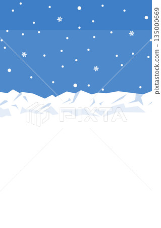 雪山背景插畫_肖像 雪山背景插畫_肖像 135000669