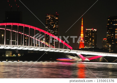 Tsukiji Bridge over the Sumida River 135001376