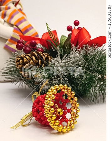 Handmade beaded bell Christmas ornament Handmade beaded bell Christmas ornament 135001587