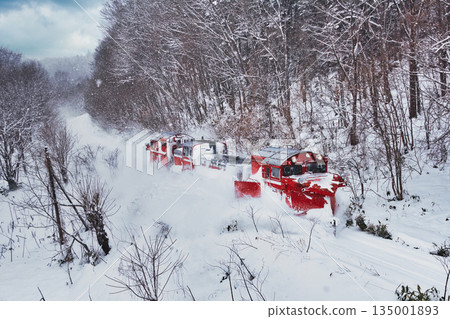 snowy, winter, snow scene 135001893