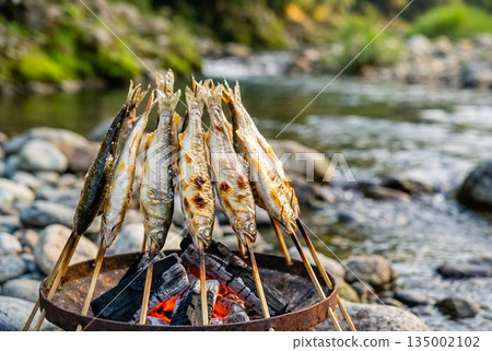 木炭烤香魚 135002102
