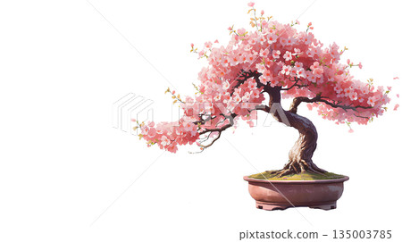 櫻花盆景插圖(PNG格式) 櫻花盆景插圖(PNG格式) 135003785