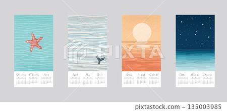 Hand-drawn style marine painting map design moonlight year map, direct style maple, hanging maple, article volume material sheet Hand-drawn style marine painting map design moonlight year map, direct style maple, hanging maple, article volume material sheet 135003985