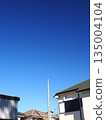 Electric pole and blue sky. 135004104
