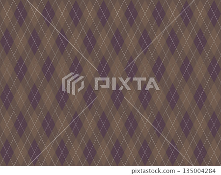 Argyle pattern, brown, seamless 135004284