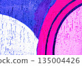 Abstract Geometric Graffiti- Blue, White, Pink with Neon and Pastel Accents, Y2K Street Art Vibes 135004426