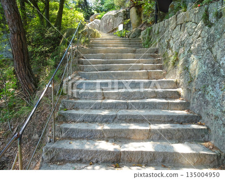 Onomichi: Stone steps leading to Senkoji Temple (Onomichi City, Hiroshima Prefecture) 135004950