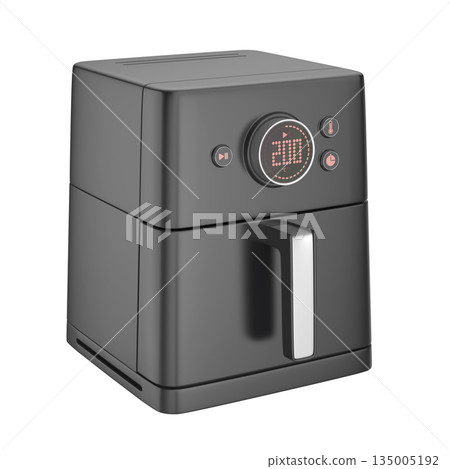 Black electric air fryer 135005192