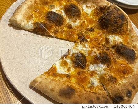Pizza topped with homemade pizza Pizza topped with homemade pizza 135005464