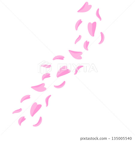 Cherry blossom petals simple 135005540