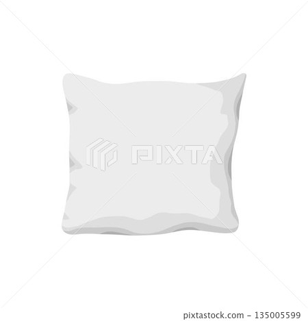 Cushions icon in flat cartoon design. This wonderful of white pillow in different size, shape and snow colors will complement any sleep project. Vector illustration Cushions icon in flat cartoon design. This wonderful of white pillow in different size, shape and snow colors will complement any sleep project. Vector illustration 135005599
