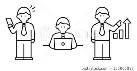 適用於職場男士的商務圖示集 適用於職場男士的商務圖示集 135005852