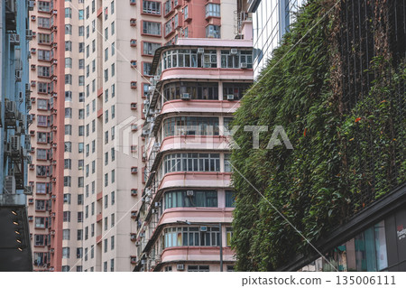 Dec 31 2025 High rise residential buildings along North Point harbourfront skyline 135006111