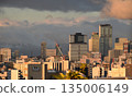 View of Nagoya city at sunrise 135006149