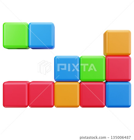 Colorful Pixel Block Puzzle 135006487